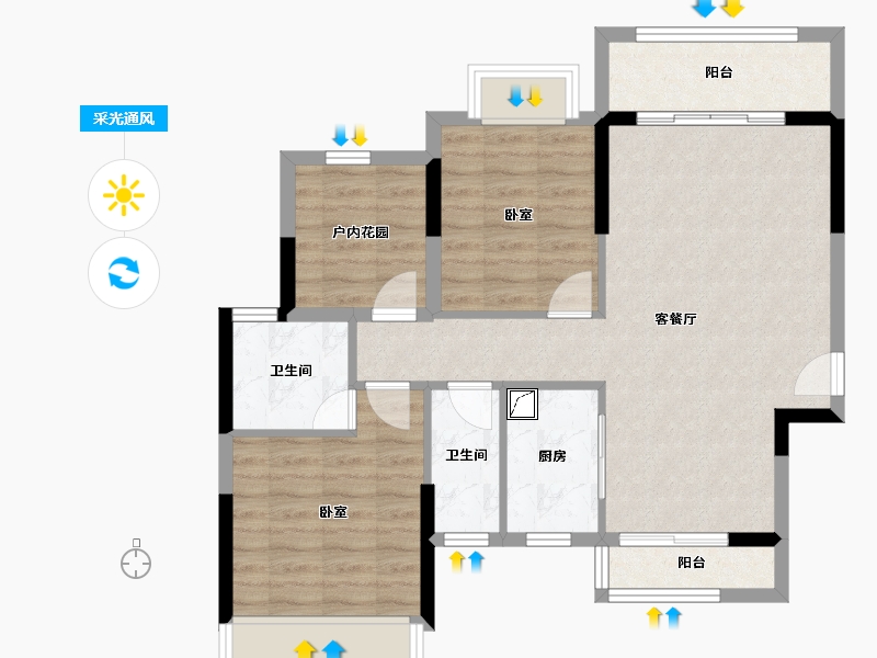 广东省-清远市-方直君汇世家-79.26-户型库-采光通风