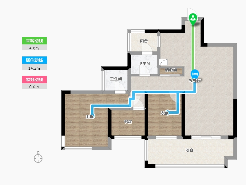 广西壮族自治区-桂林市-麒麟湾畔-82.77-户型库-动静线