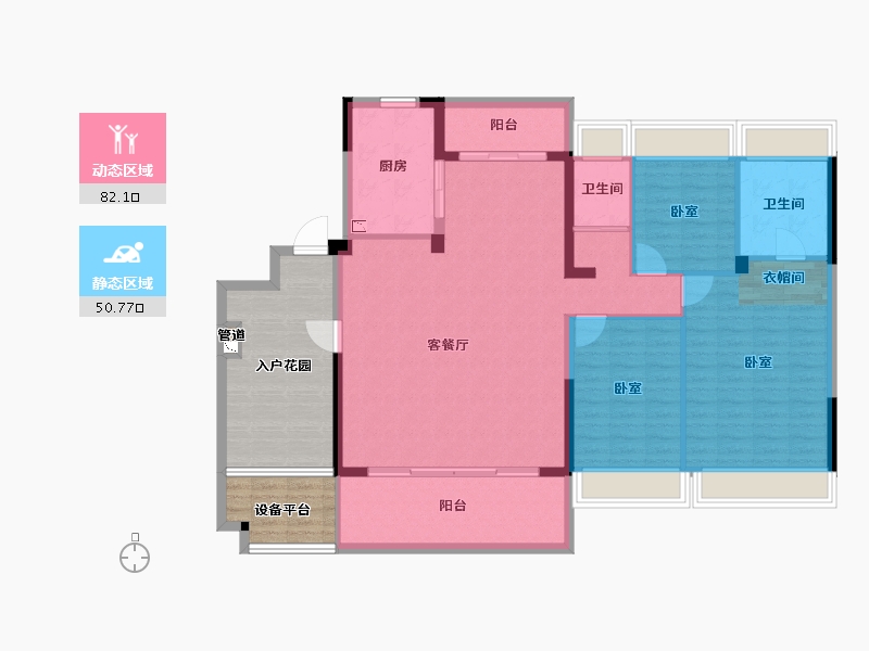 广东省-韶关市-乳源碧桂园江山-141.80-户型库-动静分区