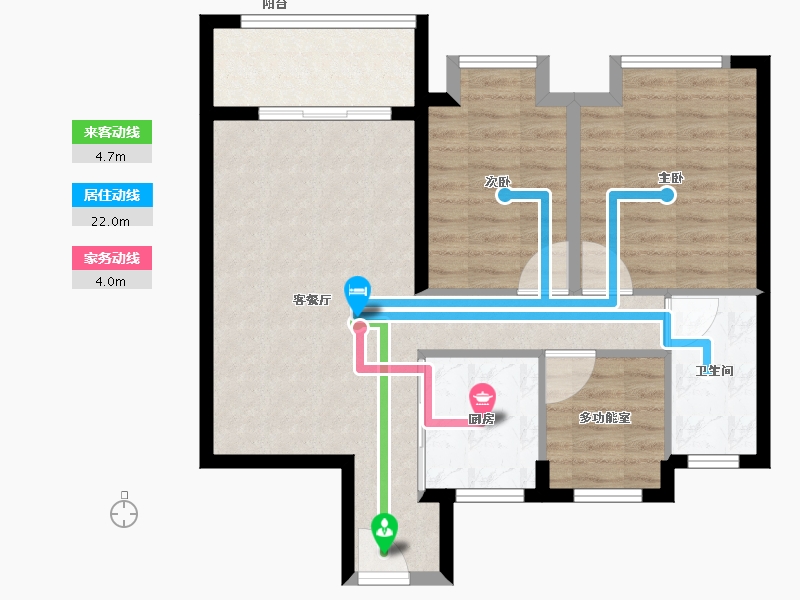 山东省-济宁市-Y-CITY-75.99-户型库-动静线