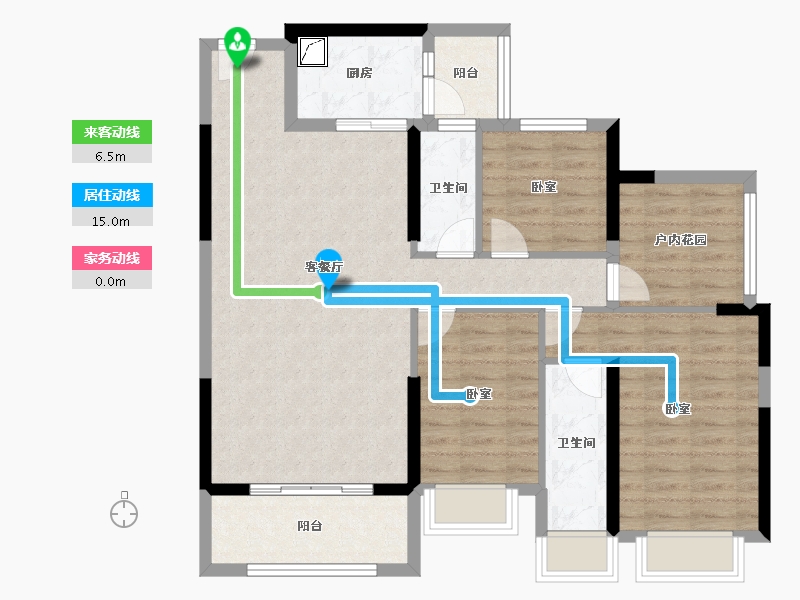 广东省-清远市-方直君汇世家-98.65-户型库-动静线