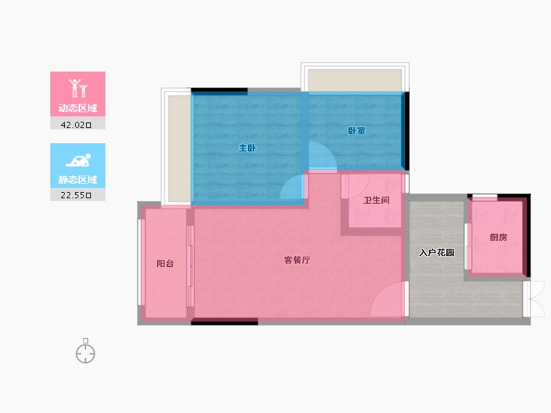 广东省-珠海市-绿庭·十里香缇-67.00-户型库-动静分区