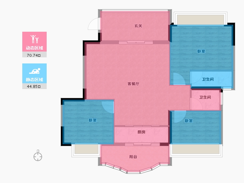 广东省-汕头市-经纬源家园-105.50-户型库-动静分区