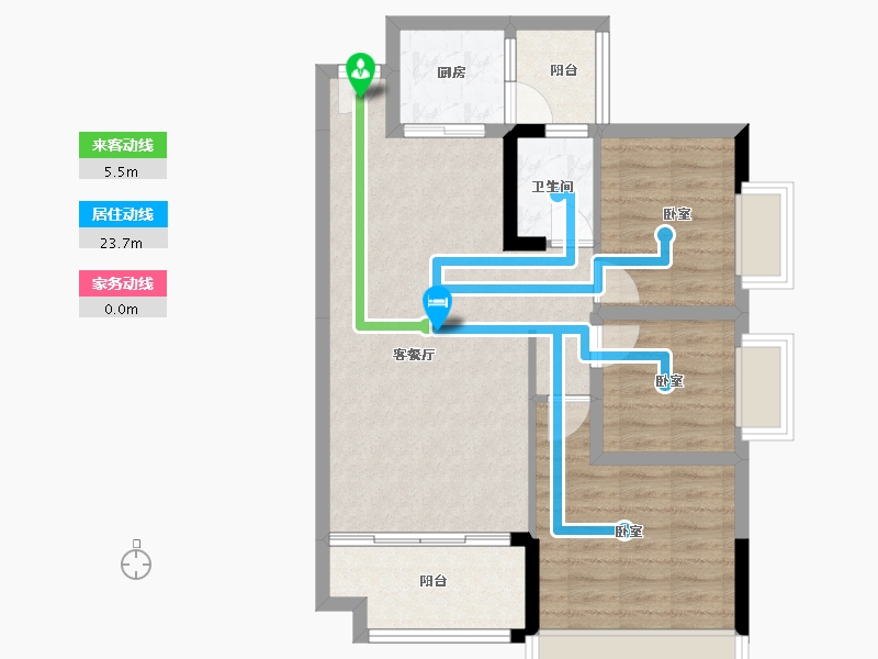 广东省-清远市-城建时代海岸-73.21-户型库-动静线