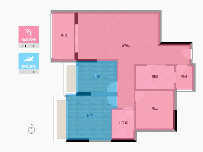 广东省-珠海市-珠光新城三期-72.77-户型库-动静分区