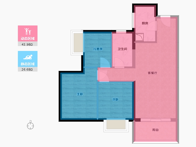 广东省-深圳市-润樾山-62.30-户型库-动静分区