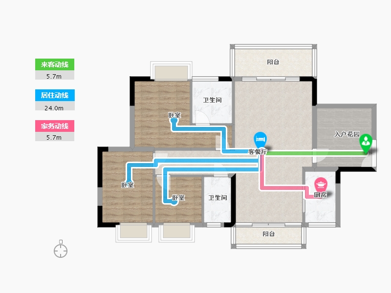 广东省-清远市-城建时代海岸-107.19-户型库-动静线