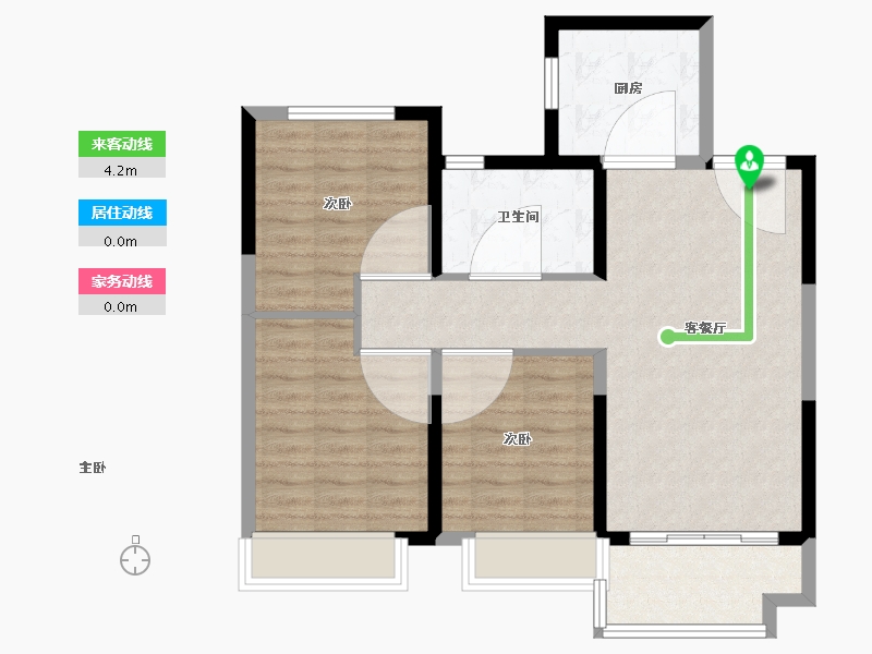 山东省-潍坊市-金科集美天宸-80.00-户型库-动静线