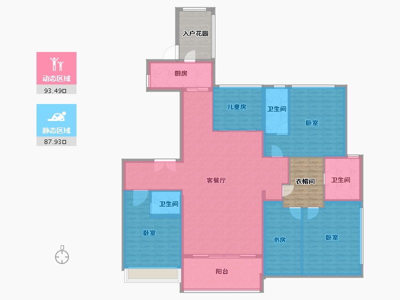 广东省-深圳市-阳光粤海-181.52-户型库-动静分区