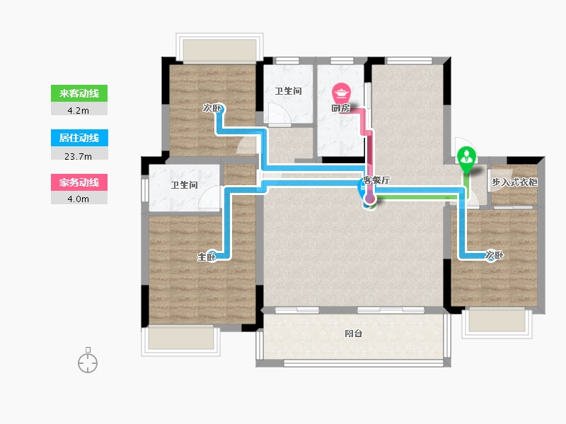 安徽省-蚌埠市-和顺新视界-104.07-户型库-动静线