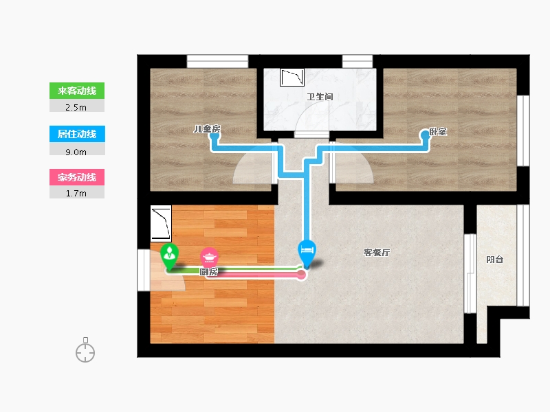 广东省-深圳市-世茂广场-33.67-户型库-动静线