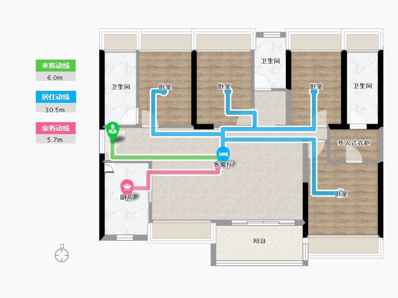 广东省-深圳市-东关珺府-106.25-户型库-动静线