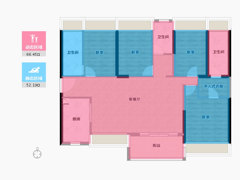 广东省-深圳市-东关珺府-106.25-户型库-动静分区