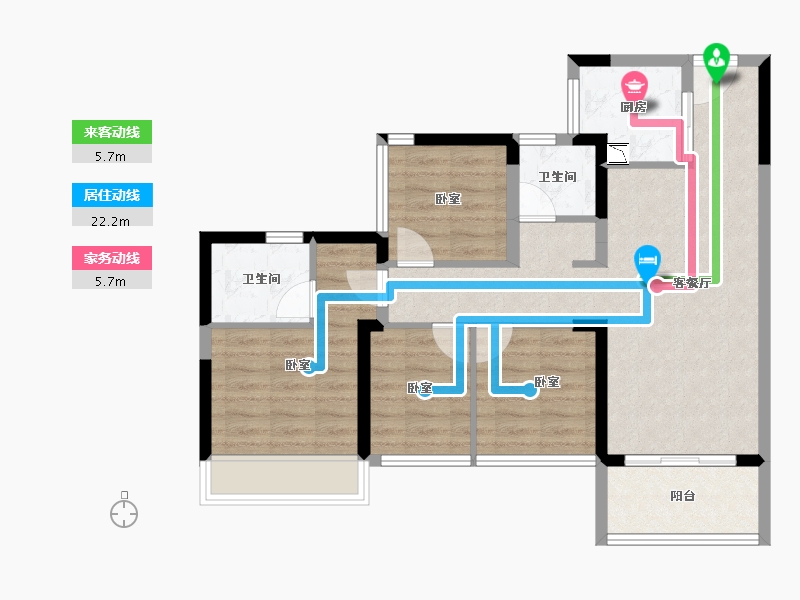 广东省-深圳市-东关珺府-77.35-户型库-动静线