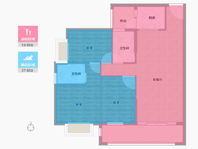 广东省-阳江市-富地泷湾-88.19-户型库-动静分区