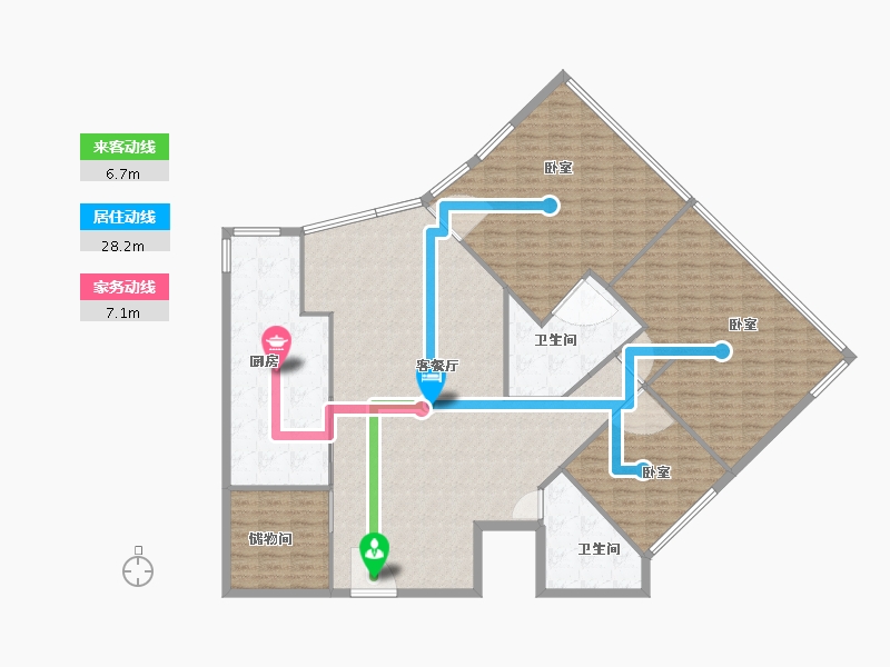 广东省-广州市-南沙建滔广场-180.01-户型库-动静线