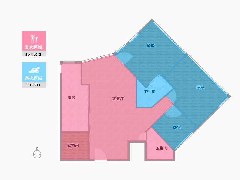 广东省-广州市-南沙建滔广场-180.01-户型库-动静分区