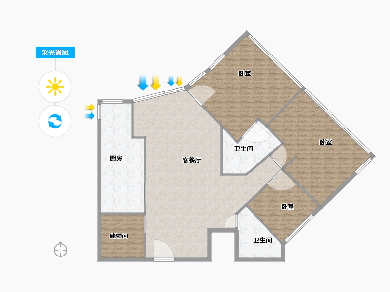 广东省-广州市-南沙建滔广场-180.01-户型库-采光通风