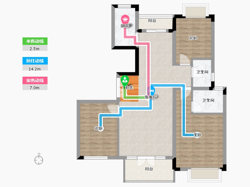 湖南省-长沙市-中国铁建山语城-92.12-户型库-动静线