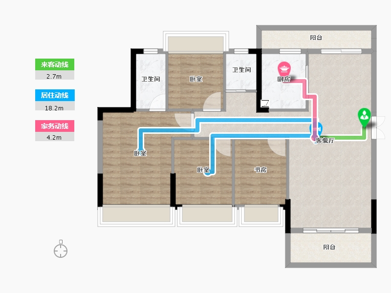 广东省-韶关市-始兴县源河鸿景小区-102.80-户型库-动静线