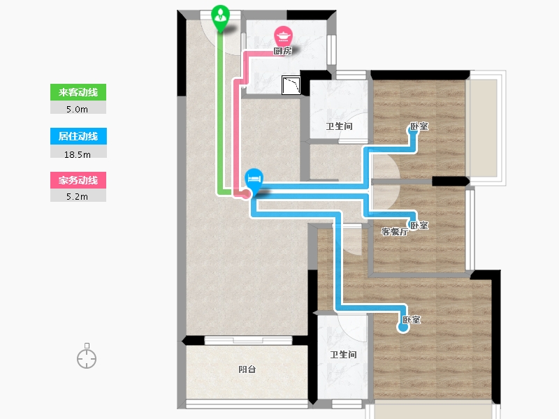 广东省-深圳市-东关珺府-67.95-户型库-动静线