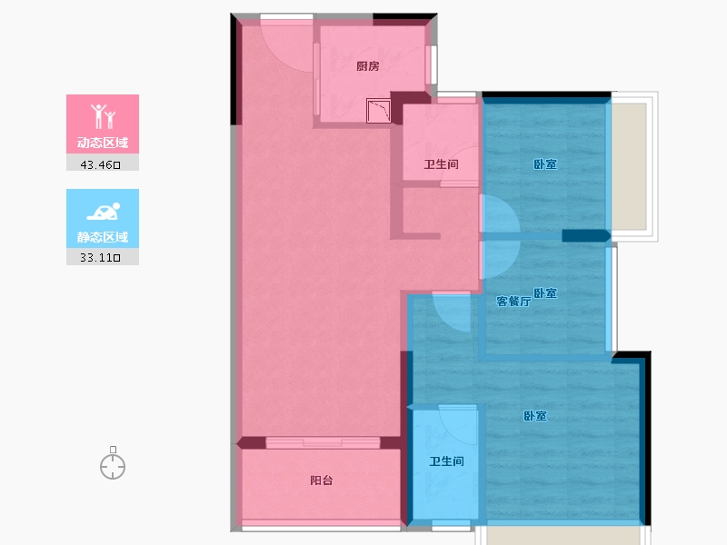 广东省-深圳市-东关珺府-67.95-户型库-动静分区