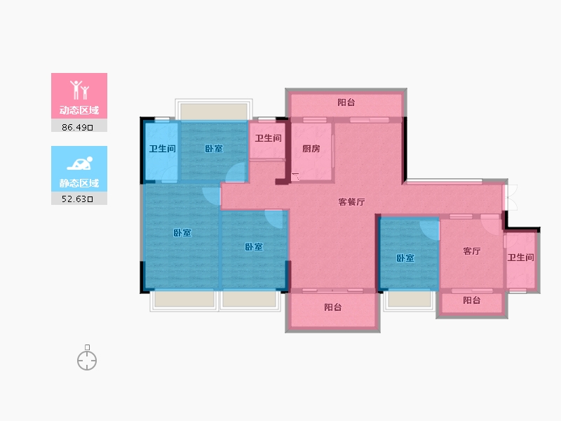 广东省-韶关市-始兴县源河鸿景小区-124.89-户型库-动静分区