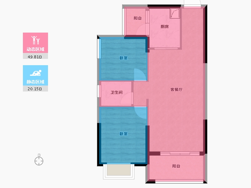 广东省-东莞市-光大山湖城-62.55-户型库-动静分区