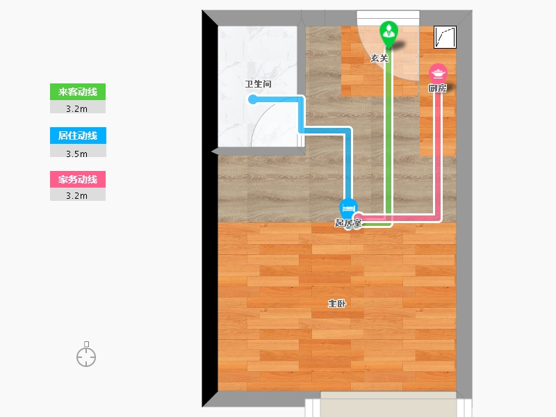 湖南省-长沙市-弘坤花样汇-21.47-户型库-动静线