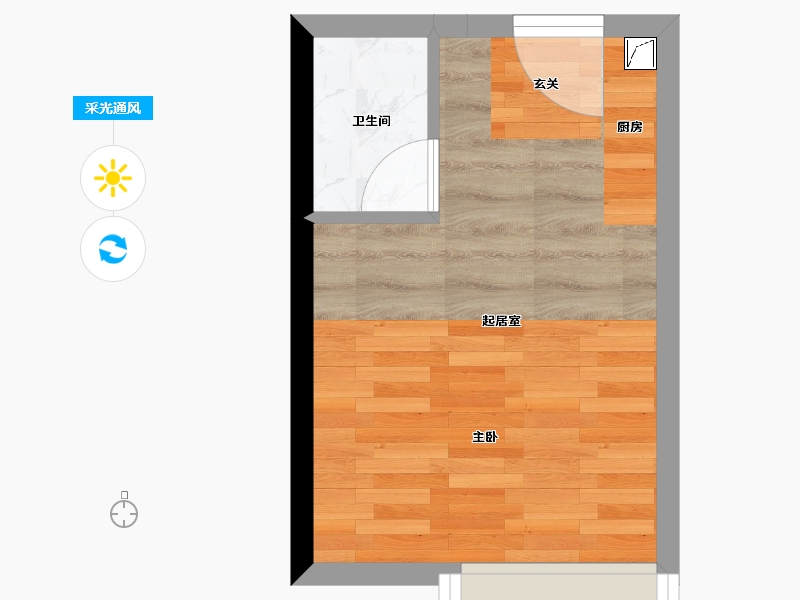 湖南省-长沙市-弘坤花样汇-21.47-户型库-采光通风