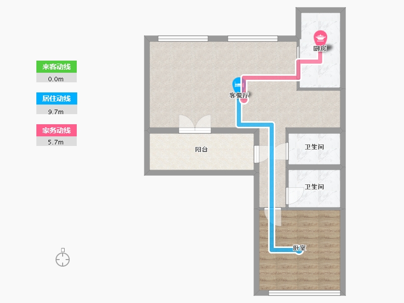 湖北省-武汉市-保利和光晨樾-71.86-户型库-动静线