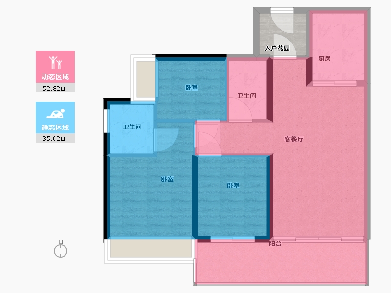 广东省-珠海市-方圆·月岛首府（珠海）-83.00-户型库-动静分区