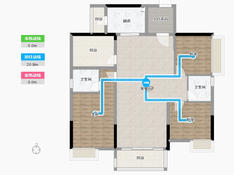 广东省-佛山市-岭南天地璟廷-121.48-户型库-动静线