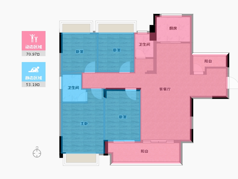 湖南省-郴州市-书香名邸-112.10-户型库-动静分区