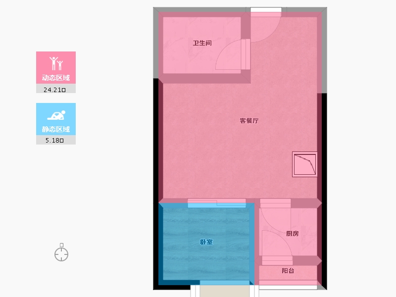 广东省-深圳市-嘉鑫辉煌时代-24.83-户型库-动静分区