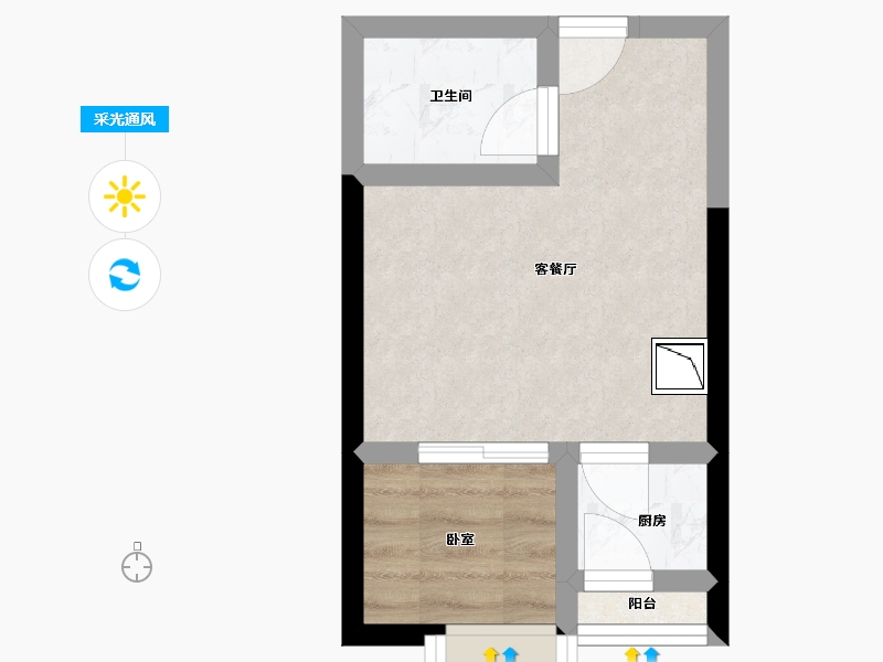 广东省-深圳市-嘉鑫辉煌时代-24.83-户型库-采光通风