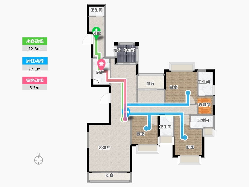 广东省-深圳市-山语清晖-153.00-户型库-动静线