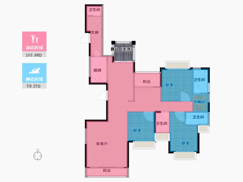 广东省-深圳市-山语清晖-153.00-户型库-动静分区