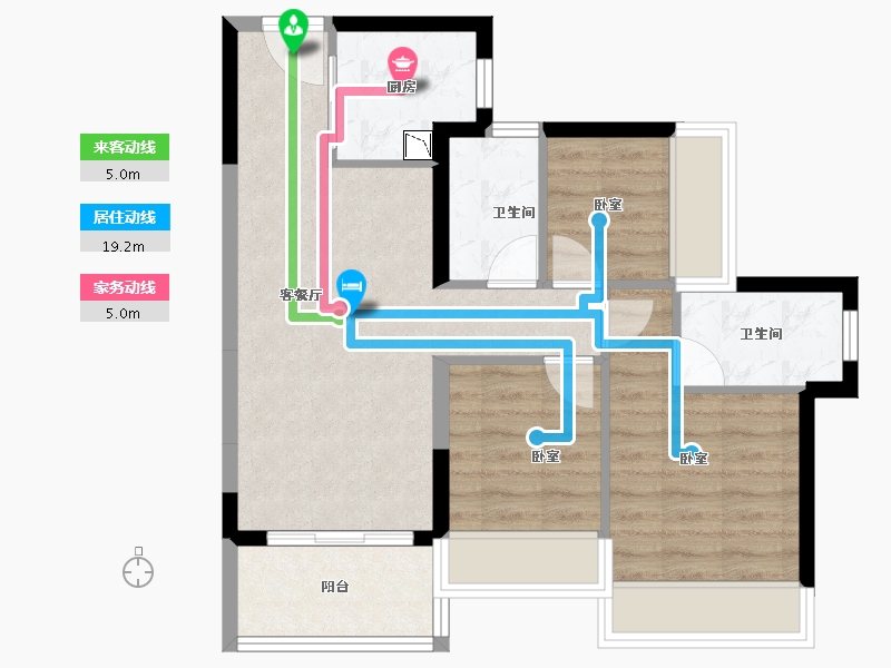 广东省-深圳市-东关珺府-64.45-户型库-动静线