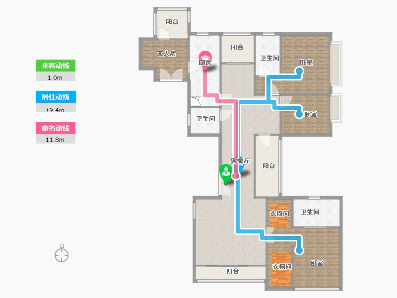 广东省-深圳市-华侨城新天鹅堡-240.00-户型库-动静线