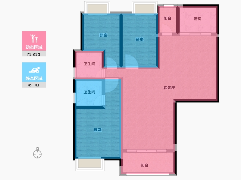 湖南省-常德市-房聚明德郡-104.09-户型库-动静分区