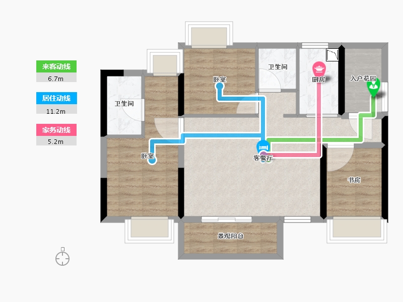 广东省-广州市-越秀东坡-73.73-户型库-动静线