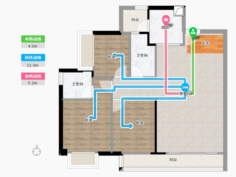 广东省-阳江市-保利中央公馆-81.15-户型库-动静线