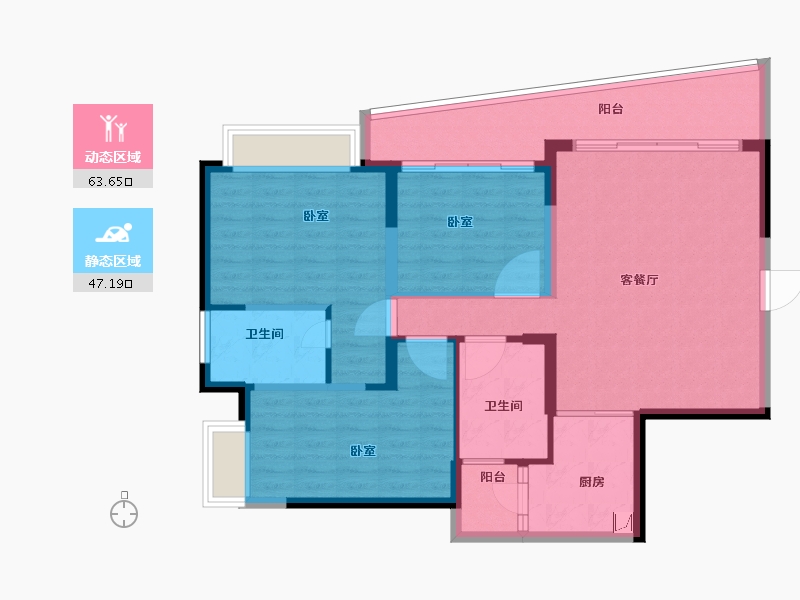 广东省-韶关市-乐昌永乐城-99.90-户型库-动静分区