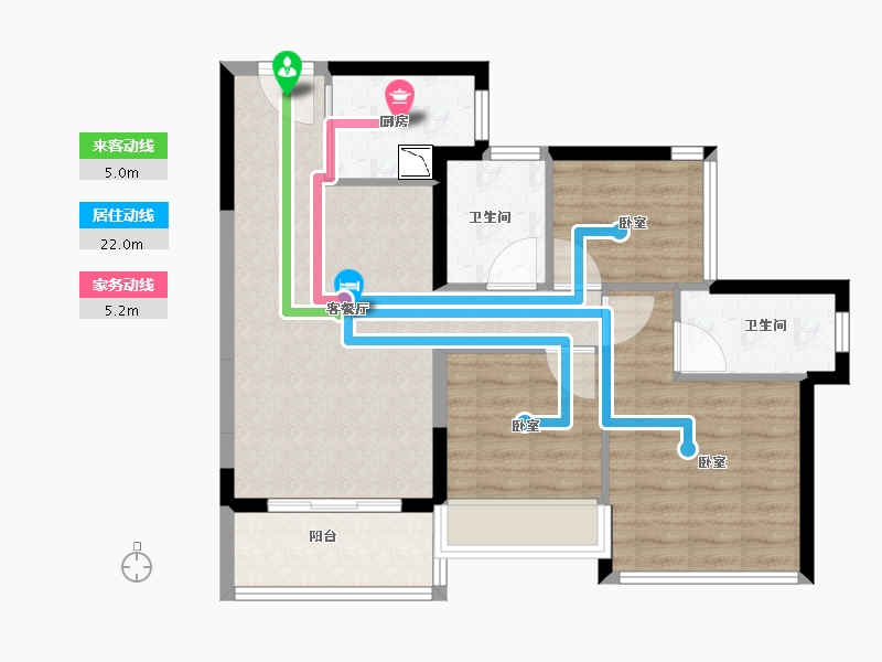 广东省-深圳市-东关珺府-75.00-户型库-动静线