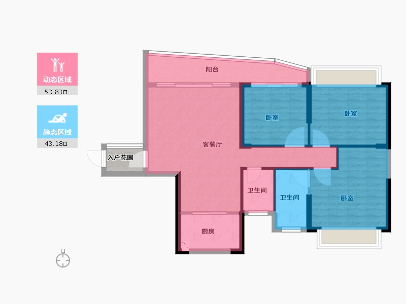 广东省-韶关市-乐昌永乐城-90.00-户型库-动静分区