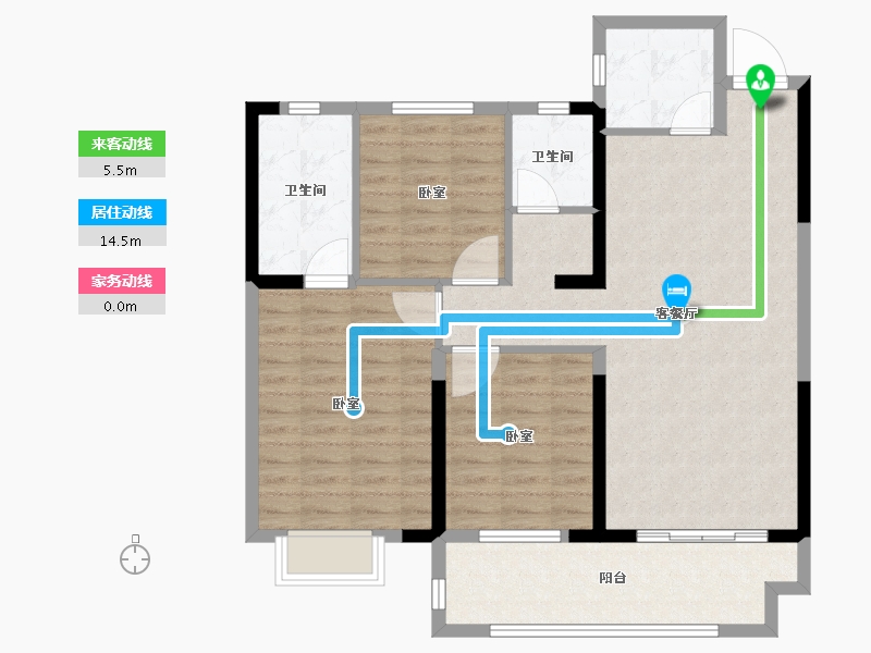 湖南省-长沙市-澳海澜庭·谷山府-95.06-户型库-动静线