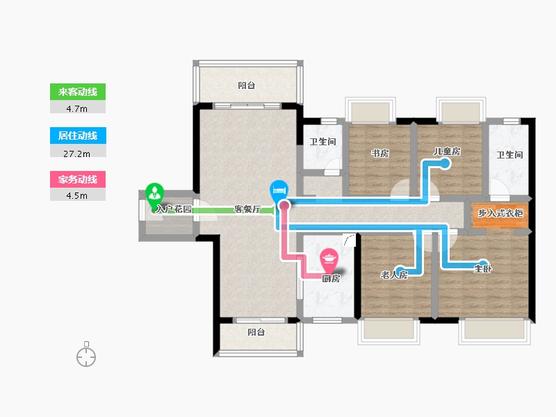 广东省-佛山市-美的峯境-102.00-户型库-动静线