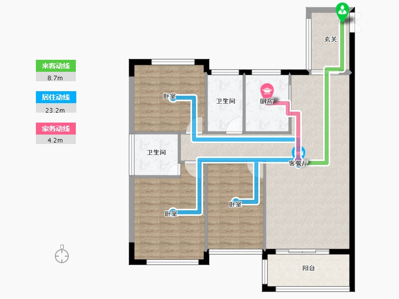 湖南省-常德市-佳境天城-99.22-户型库-动静线