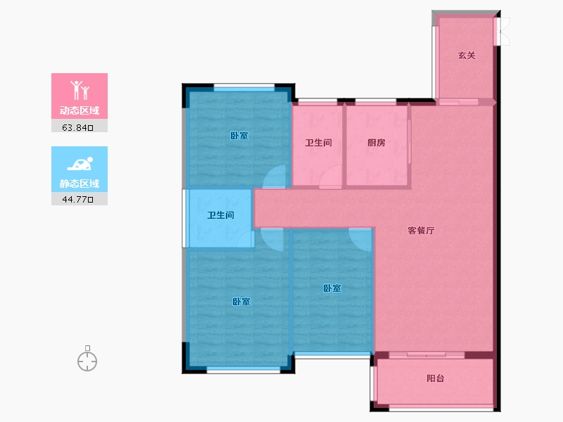 湖南省-常德市-佳境天城-99.22-户型库-动静分区